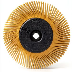 3M Cubitron Radial Bristle Brush 6in x 1/2in x 1in with Adapter-0