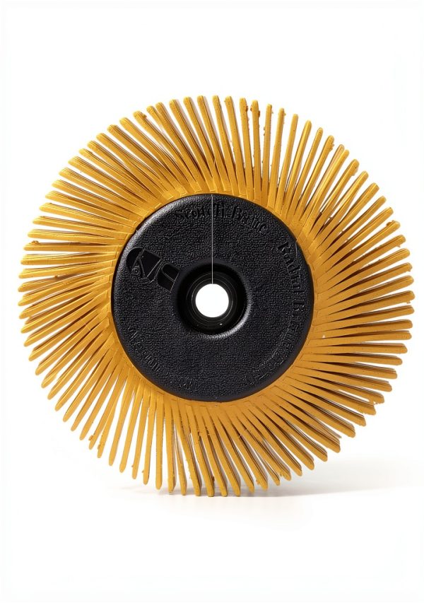 3M Cubitron Radial Bristle Brush 6in x 1/2in x 1in with Adapter-0