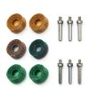 Honoson 6 Pieces 2 Inch Bristle Disc Grit Abrasive Bristle Disc 50# 80# 120# with 1/4 Inch Shank Attachment Abrasive Coating Removal for Metal-2